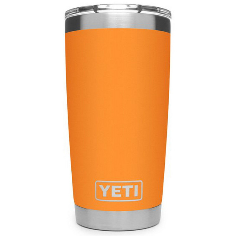 Yeti Rambler Tumbler 20 Ounce With Magslider Lid in King Crab Orange Color